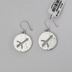 IPPOLITA Classico Zodiac Sagittarius Drop Earrings in Hammered Sterling Silver